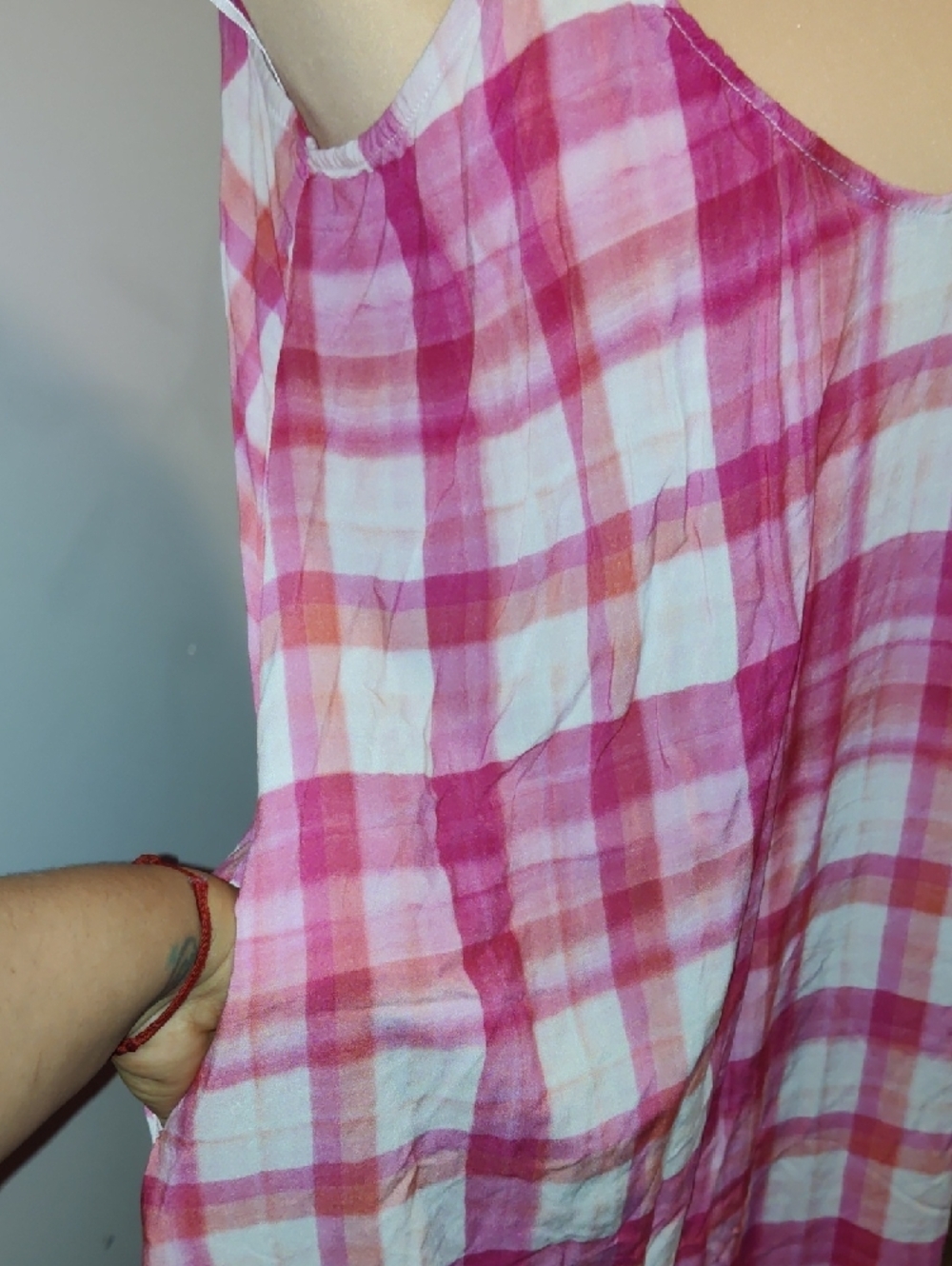 Petal & Pup Pink Plaid Maxi Sundress - Picture 4 of 9